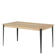 Table à Manger Bois Clair Piètement Métal | Chêne LIGNART