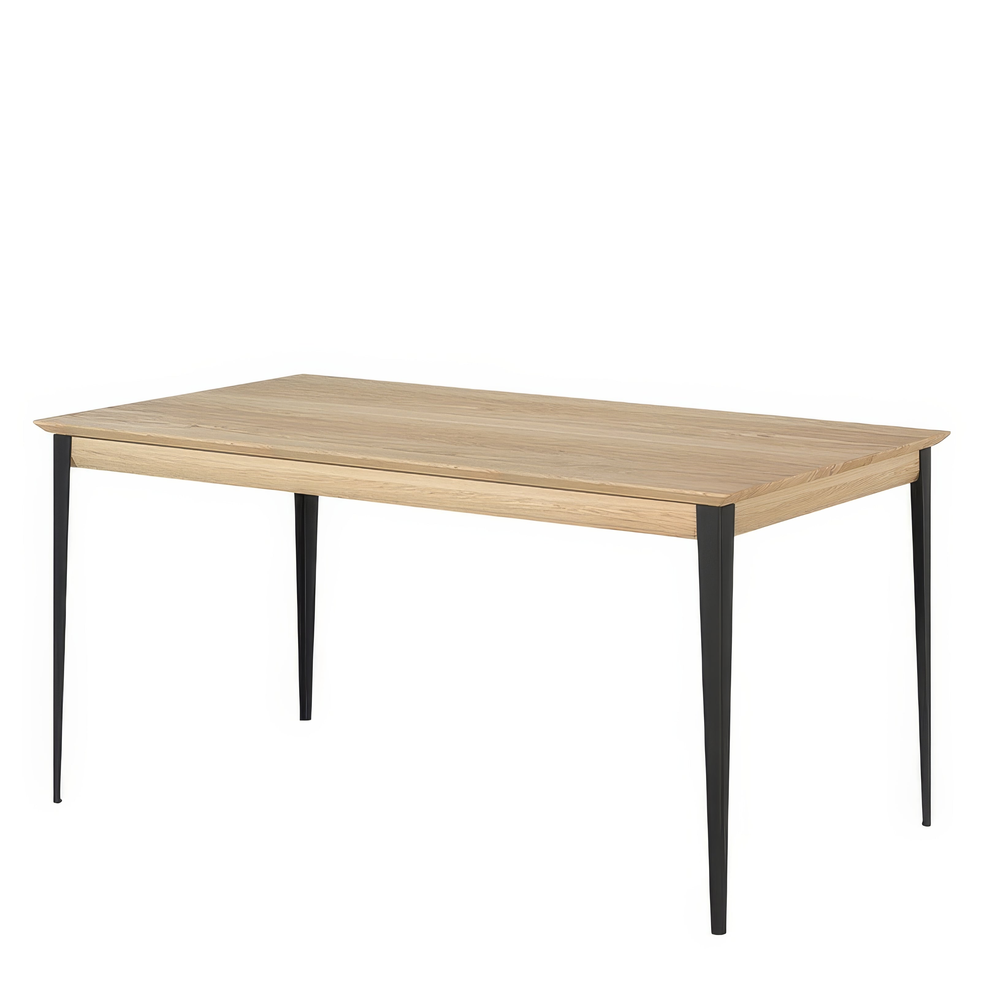 Table à Manger Bois Clair Piètement Métal | Chêne LIGNART