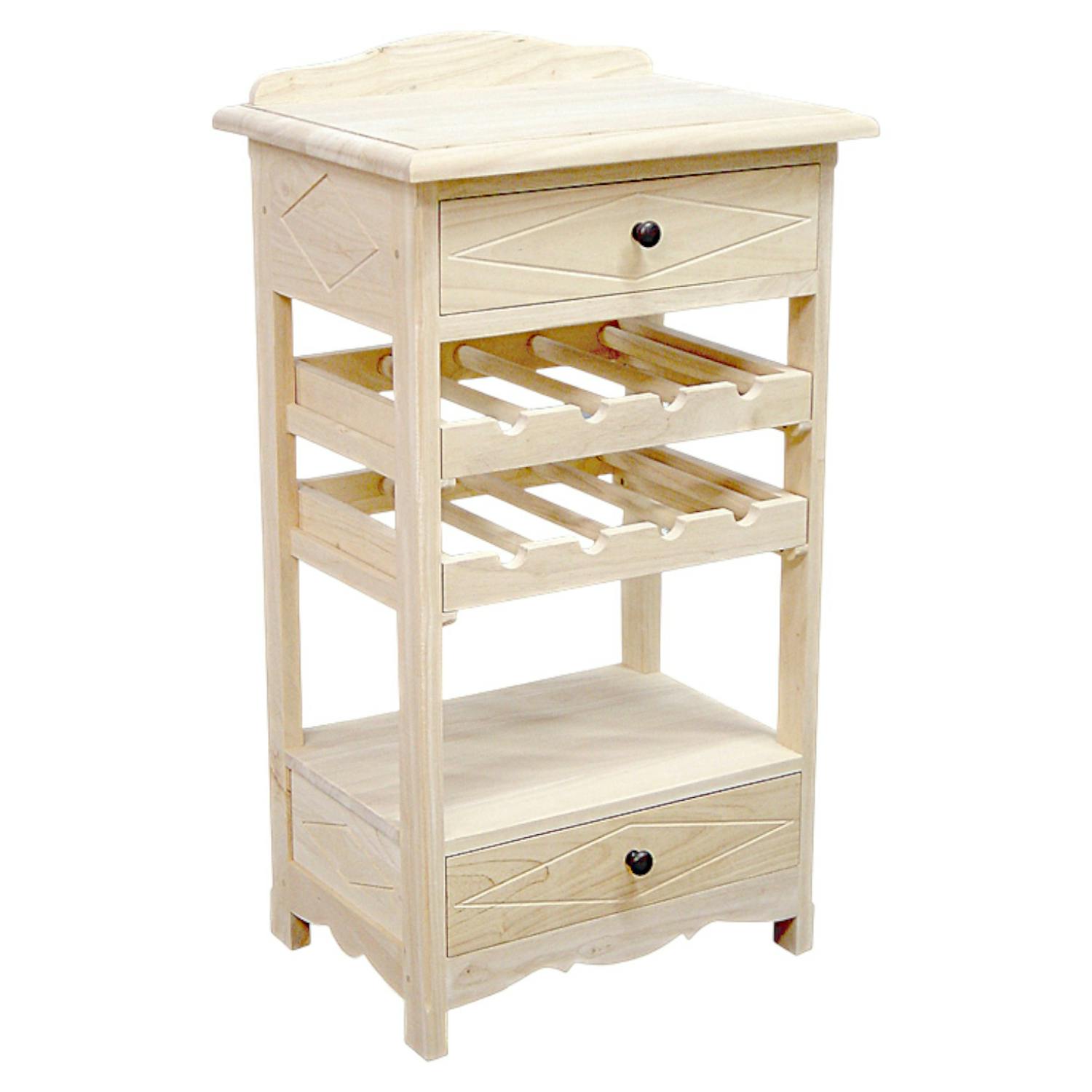 Desserte en bois massif - Style traditionnel