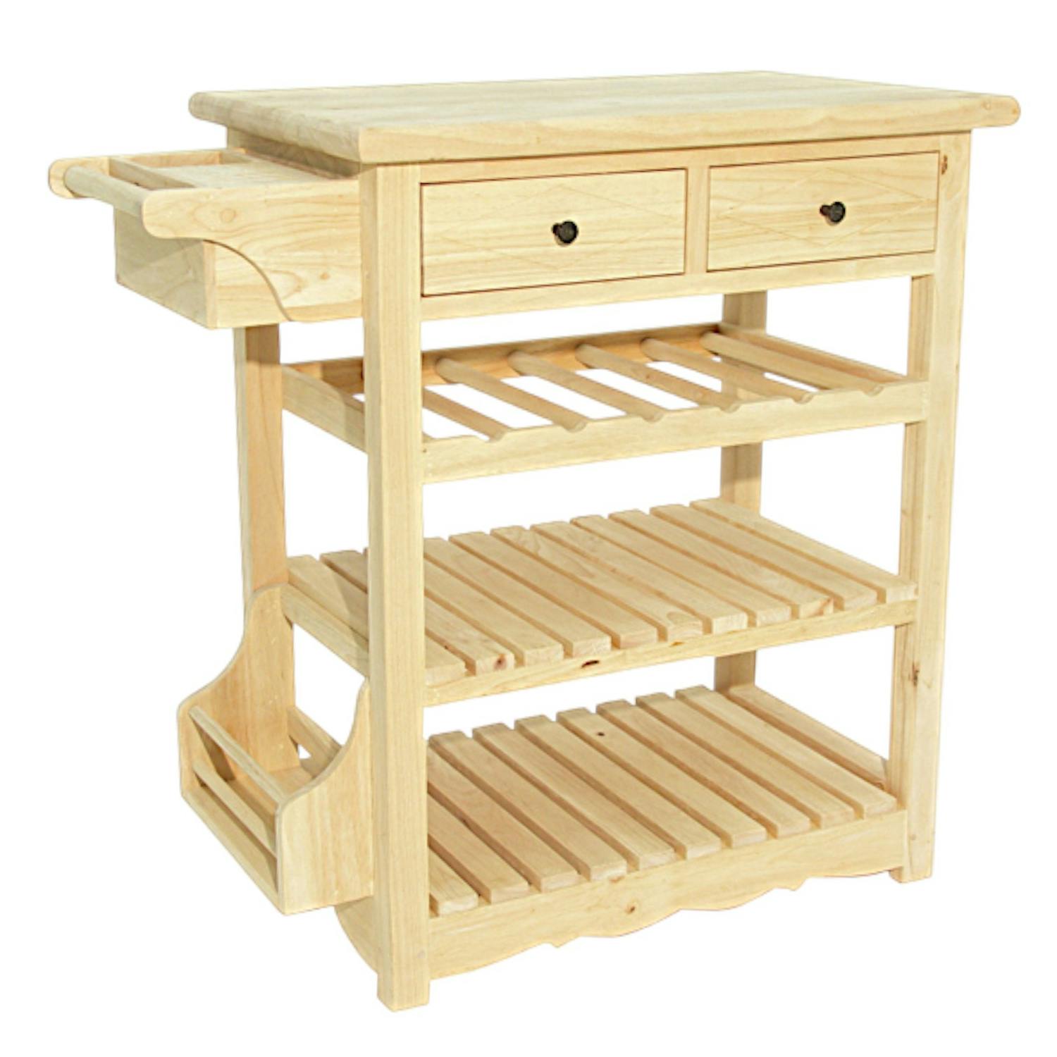 Desserte en bois massif - Style traditionnel