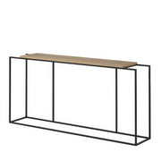 Console Étroite Design Chêne Bois Métal | Chêne LIGNART