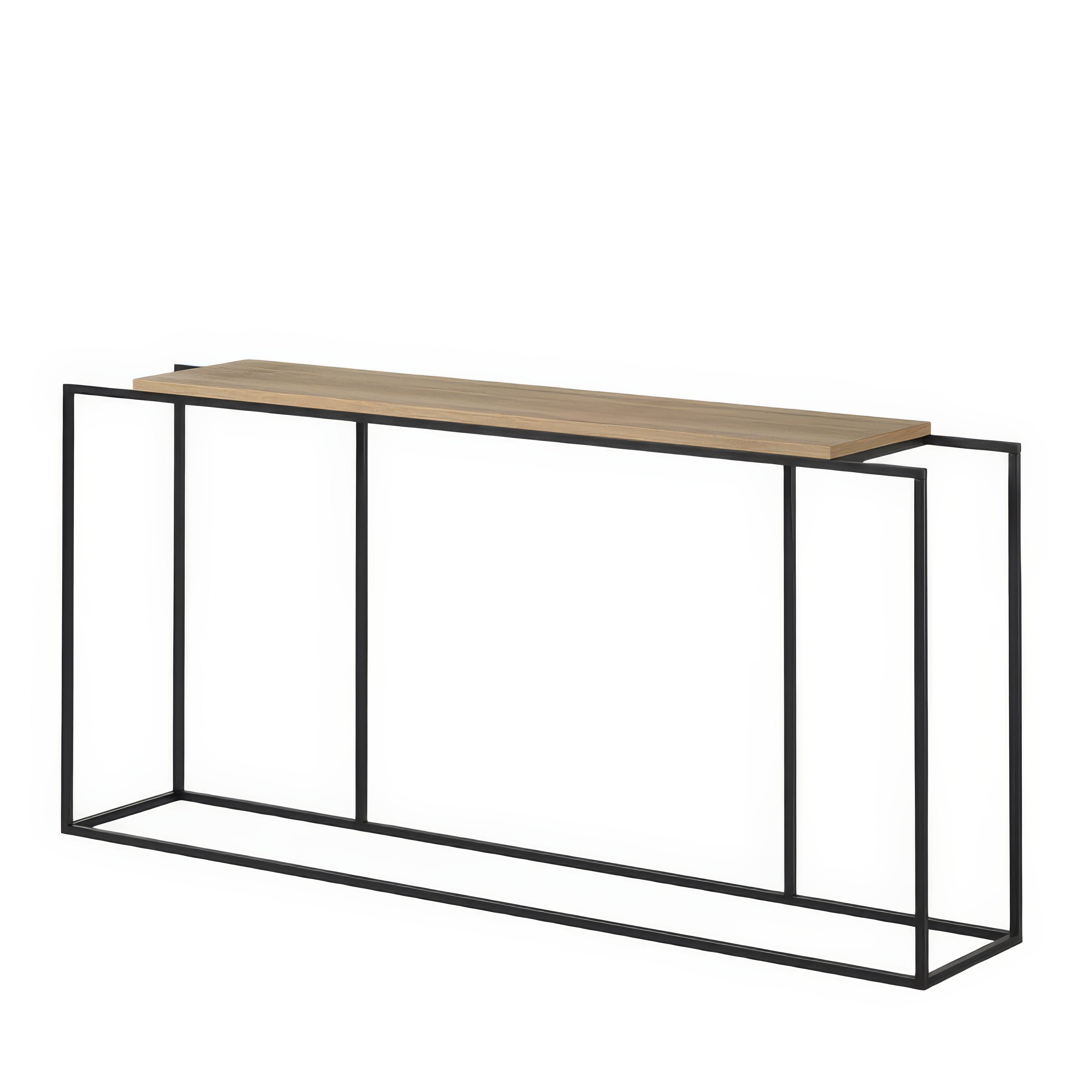 Console Étroite Design Chêne Bois Métal | Chêne LIGNART