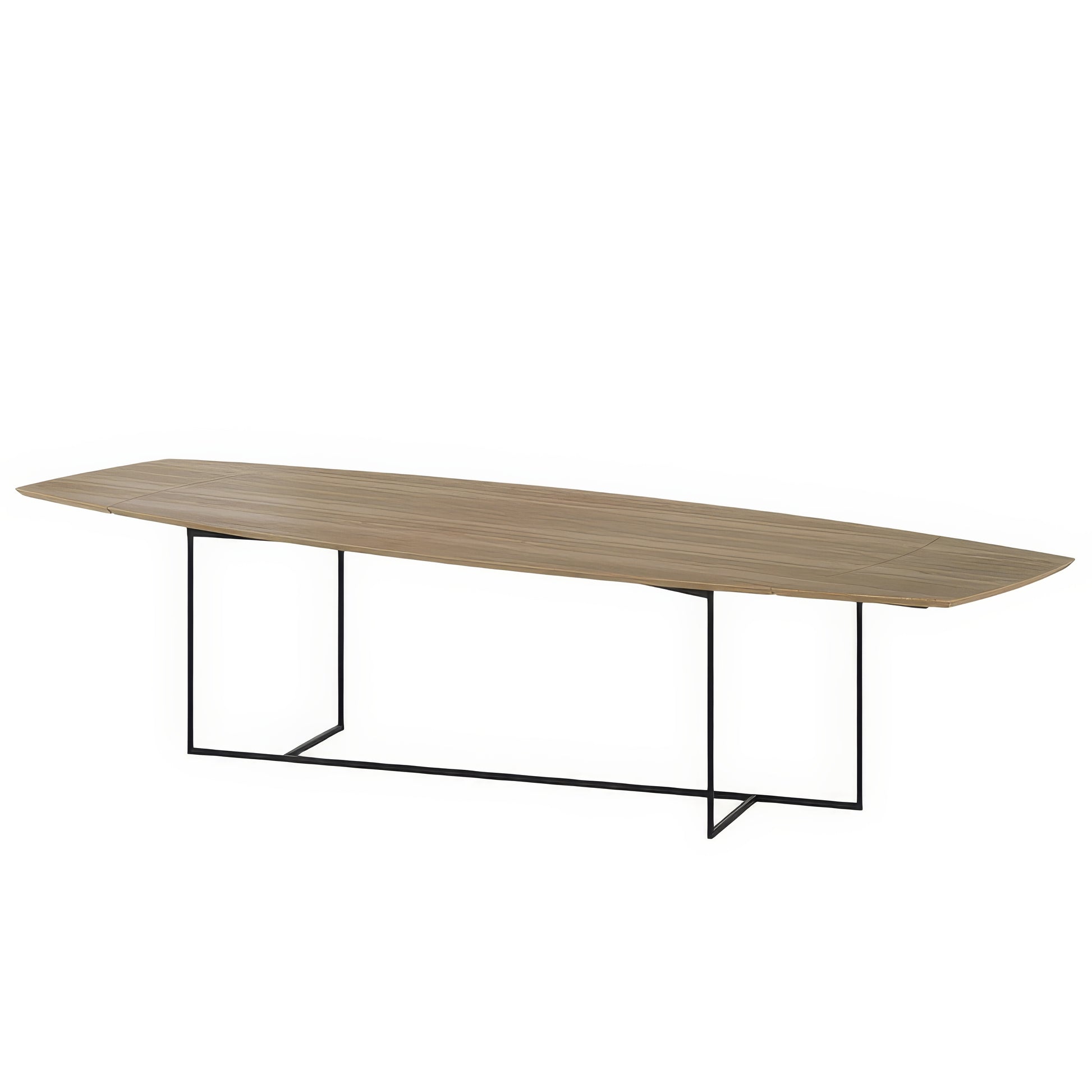 Table à Manger Chêne Massif Piètement Métal Noir | Chêne LIGNART