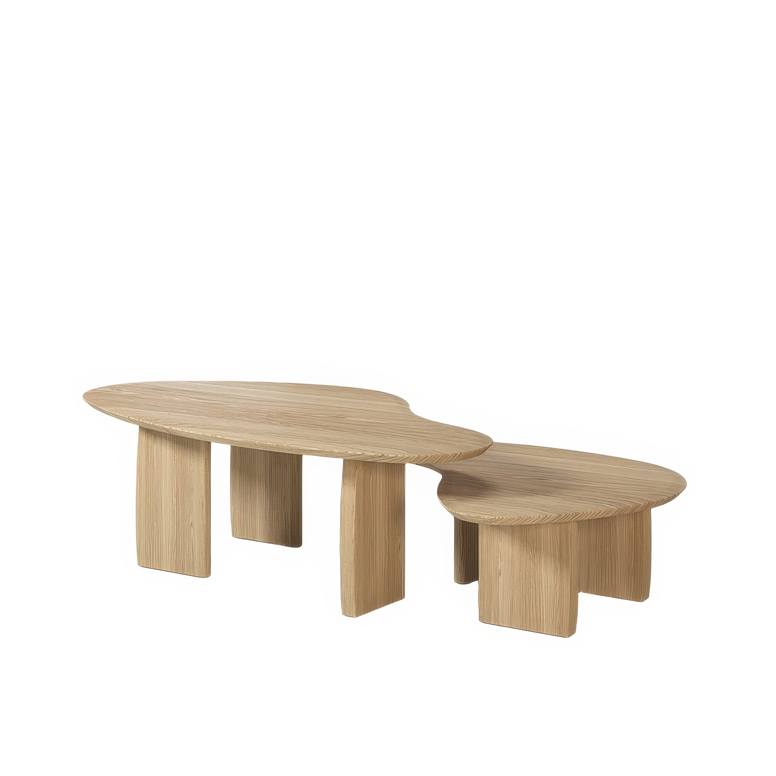 Table Basse Forme Organique Chêne Massif | Chêne LIGNART