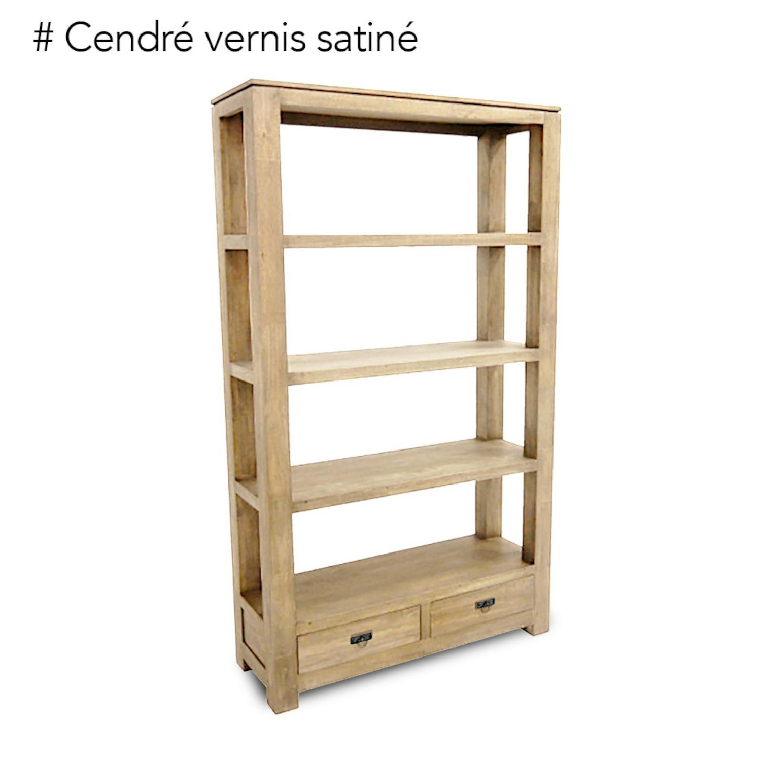 Etagère bibliothèque bois hévéa 110x190cm HELENA