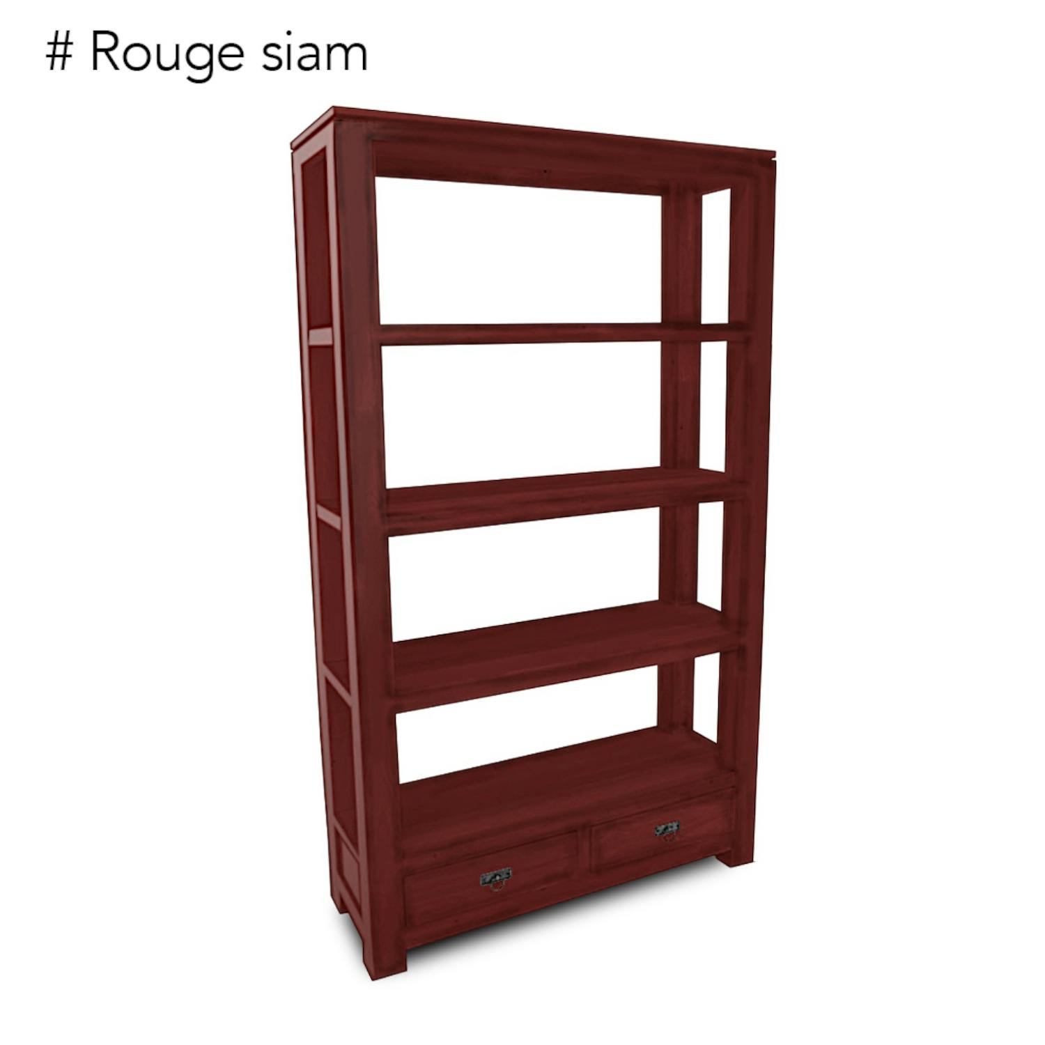 Etagère bibliothèque bois hévéa 110x190cm HELENA