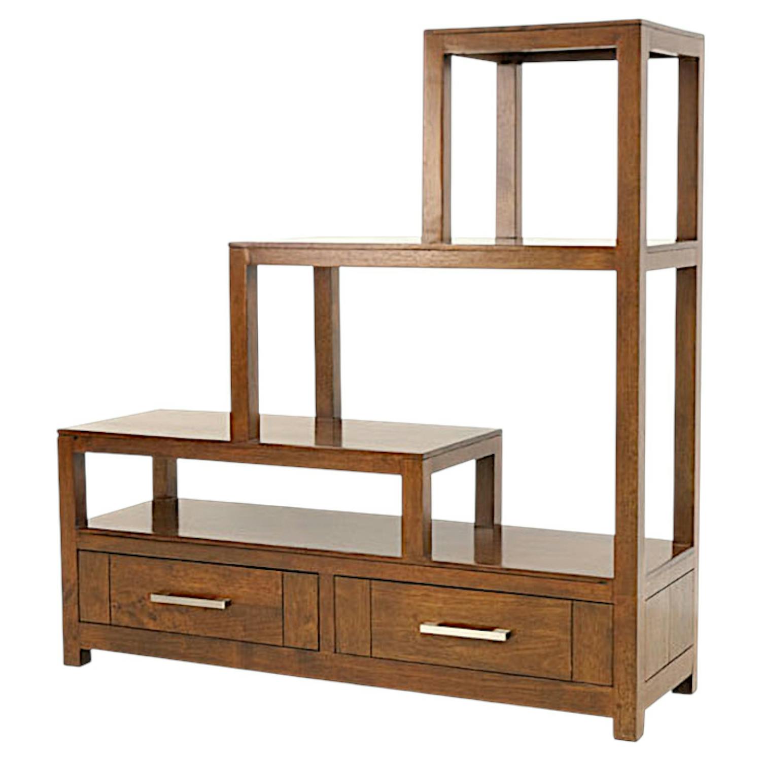 Etagère escalier 2 tiroirs ATTAN 112x35x115cm