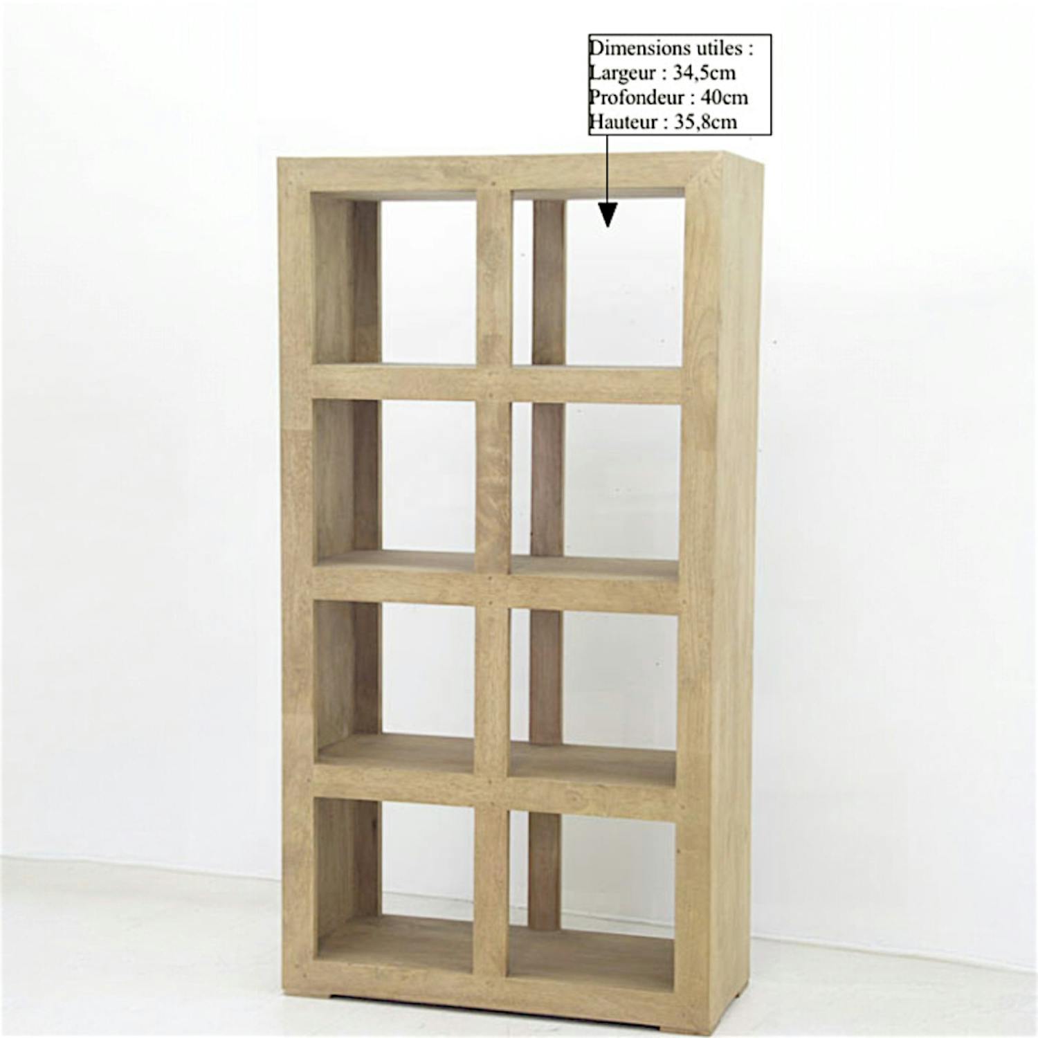 Etagère hévéa 90x180cm HELENA