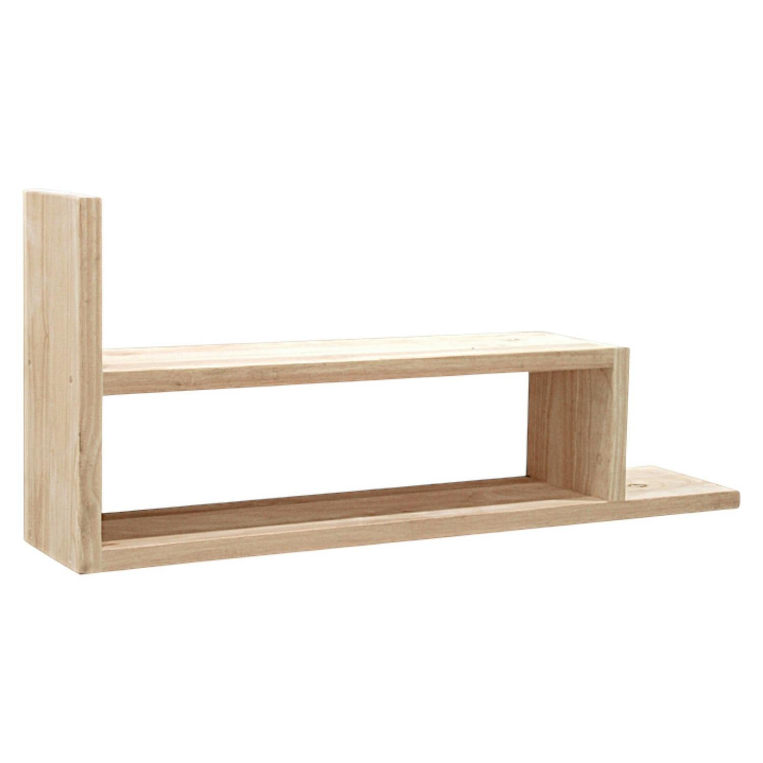 Etagère murale destructurée Hévéa 33x15x75cm TRADITION