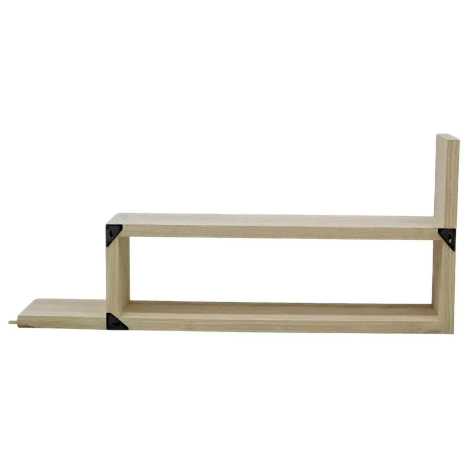 Etagère murale destructurée Hévéa 33x15x75cm TRADITION