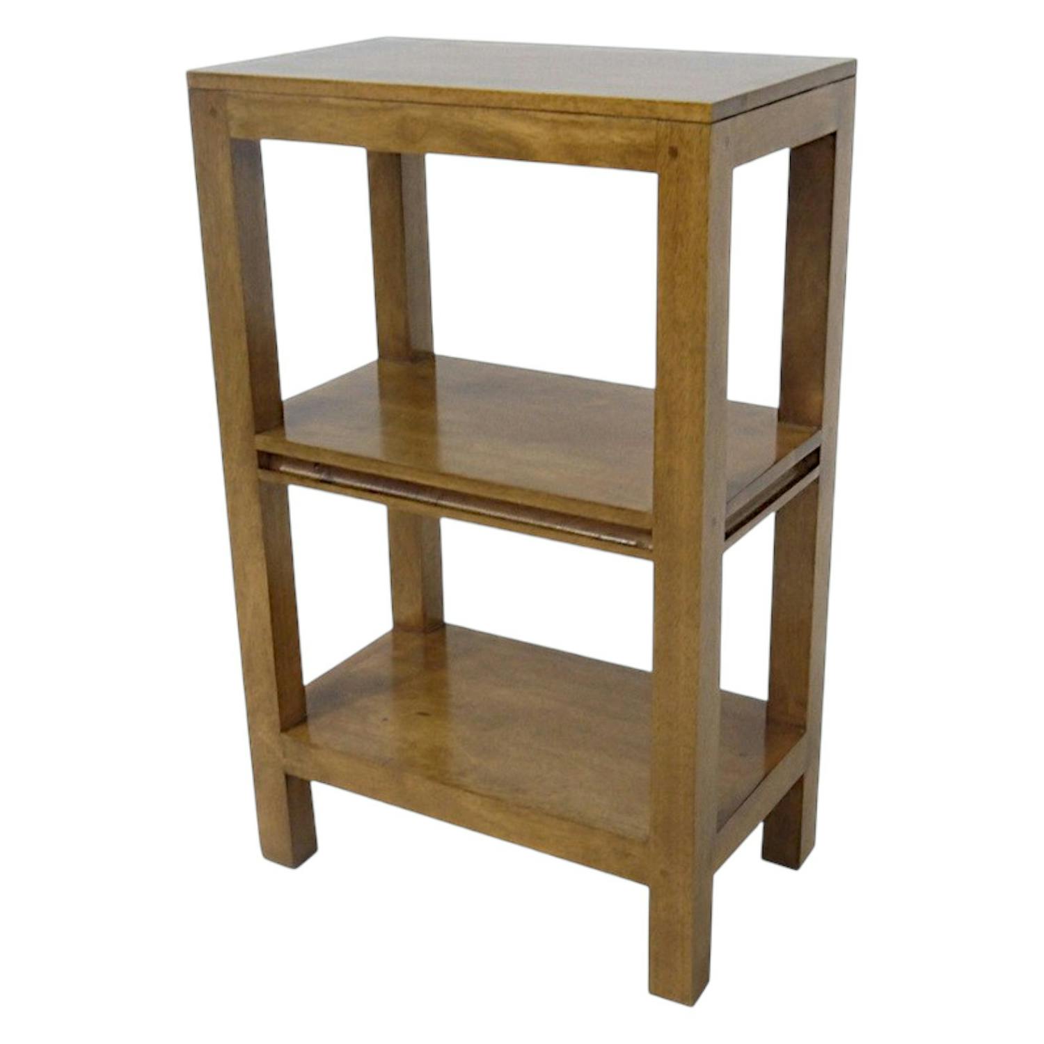 Etagère triple plateaux hévéa 80cm OLGA