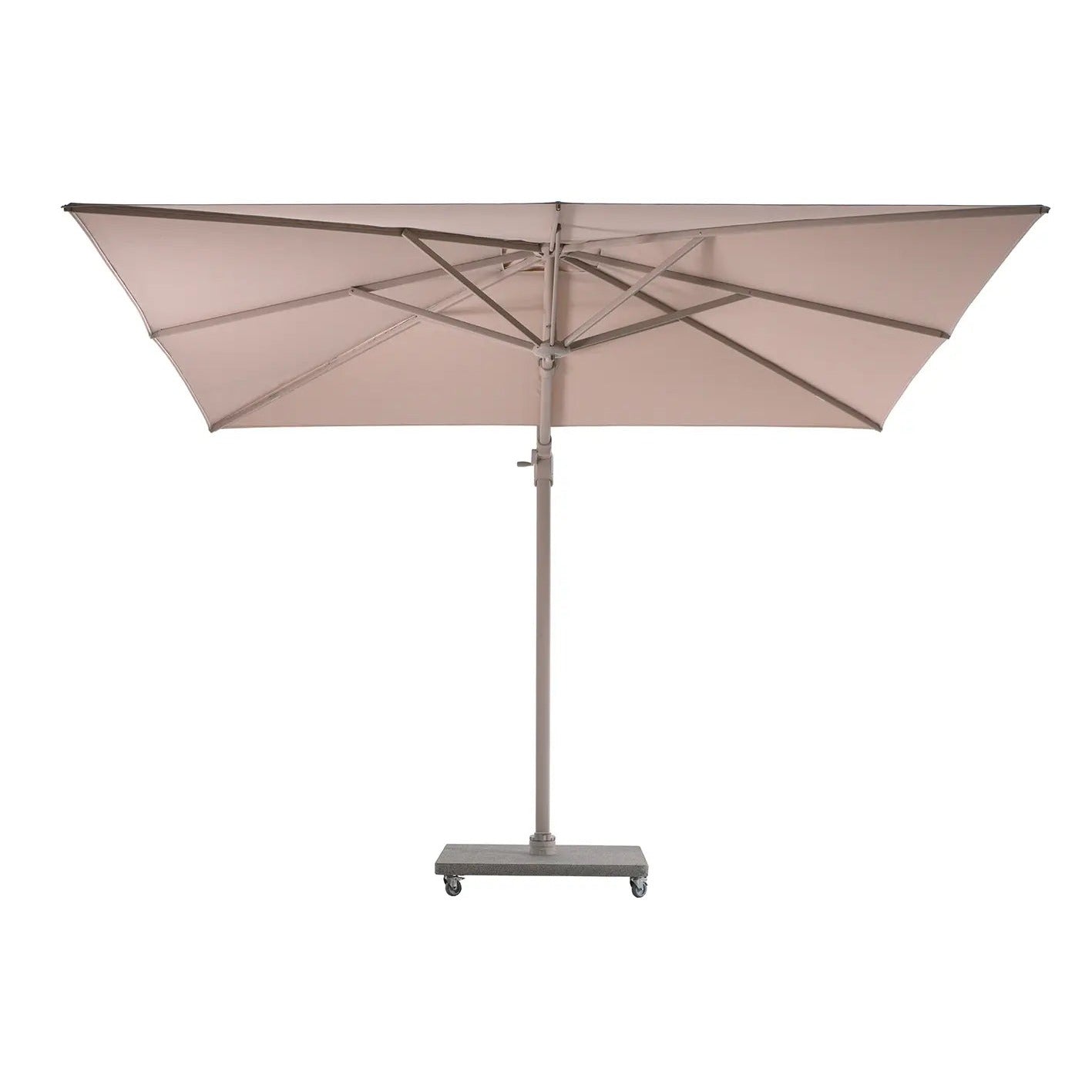 Parasol taupe élégant pour jardin - Style parasol