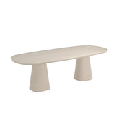 Table de jardin en aluminium et céramique - Style contemporain