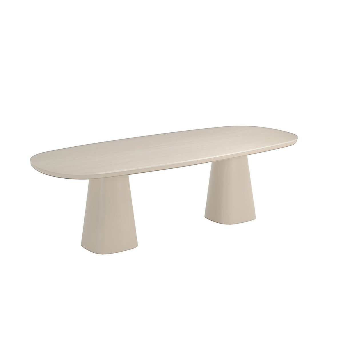 Table de jardin en aluminium et céramique - Style contemporain