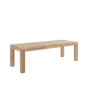 Table de jardin en teck recyclé - Style élégant
