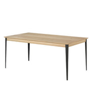Table Salle à Manger 6 Personnes Plateau Chêne Clair | Chêne LIGNART