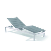 Chaise longue élégante en aluminium blanc | LIGNART
