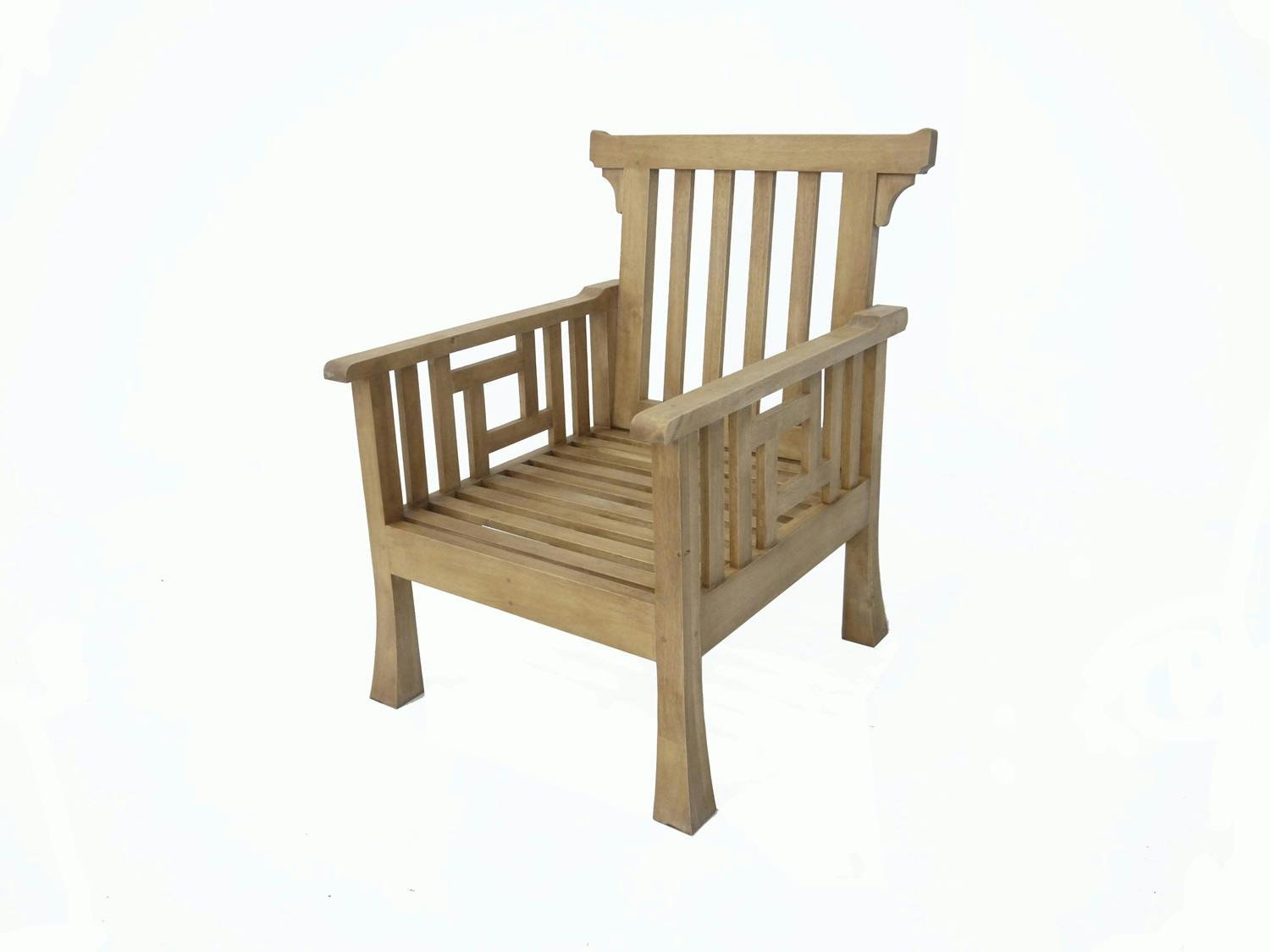 Fauteuil ajouré Hévéa 73x80x97cm MAORI