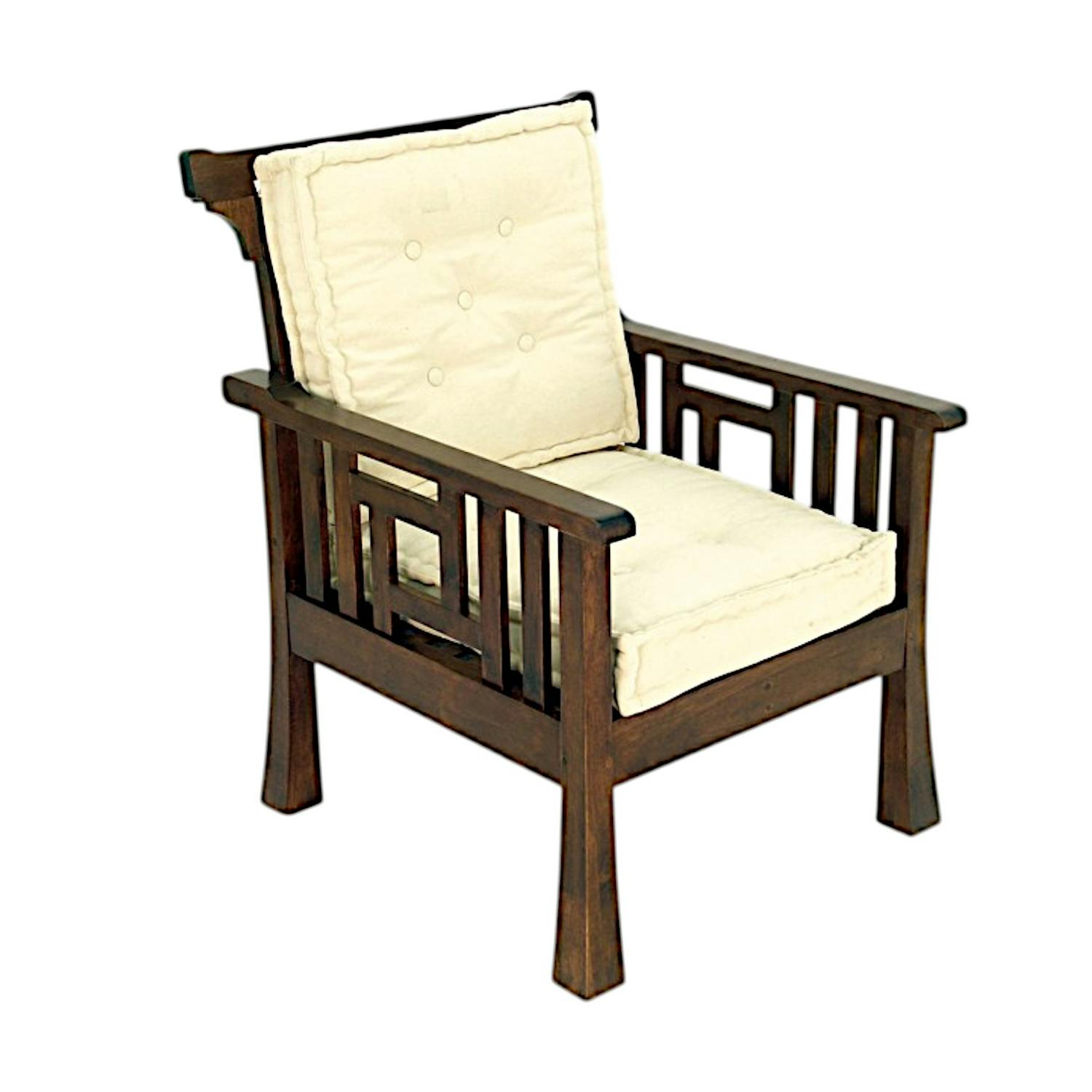 Fauteuil en bois massif - Style asiatique