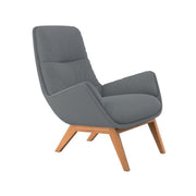 Fauteuil en tissu effet bouclé Moro avec repose-pieds – Soft Grey n°1220 BO – Taille standard