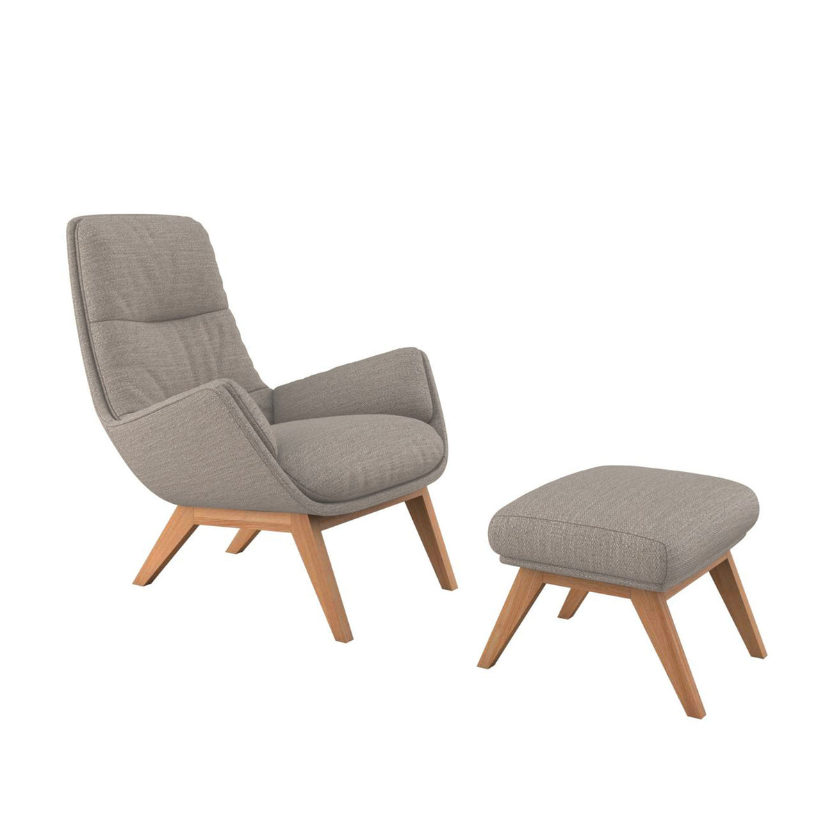 Élégance : Fauteuil et Repose-pieds | LIGNART