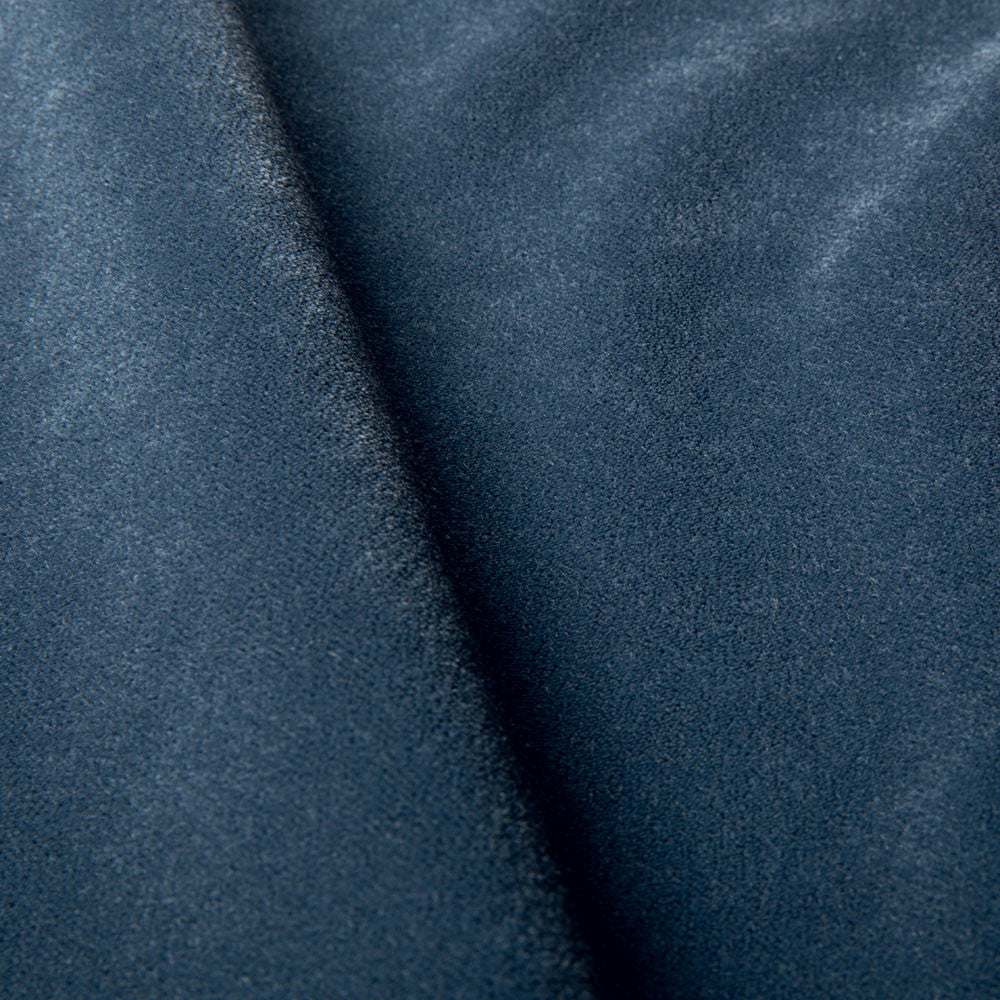 Fauteuil en velours Alex avec pieds métal et repose-tête – Navy Blue n°12CV – Taille standard