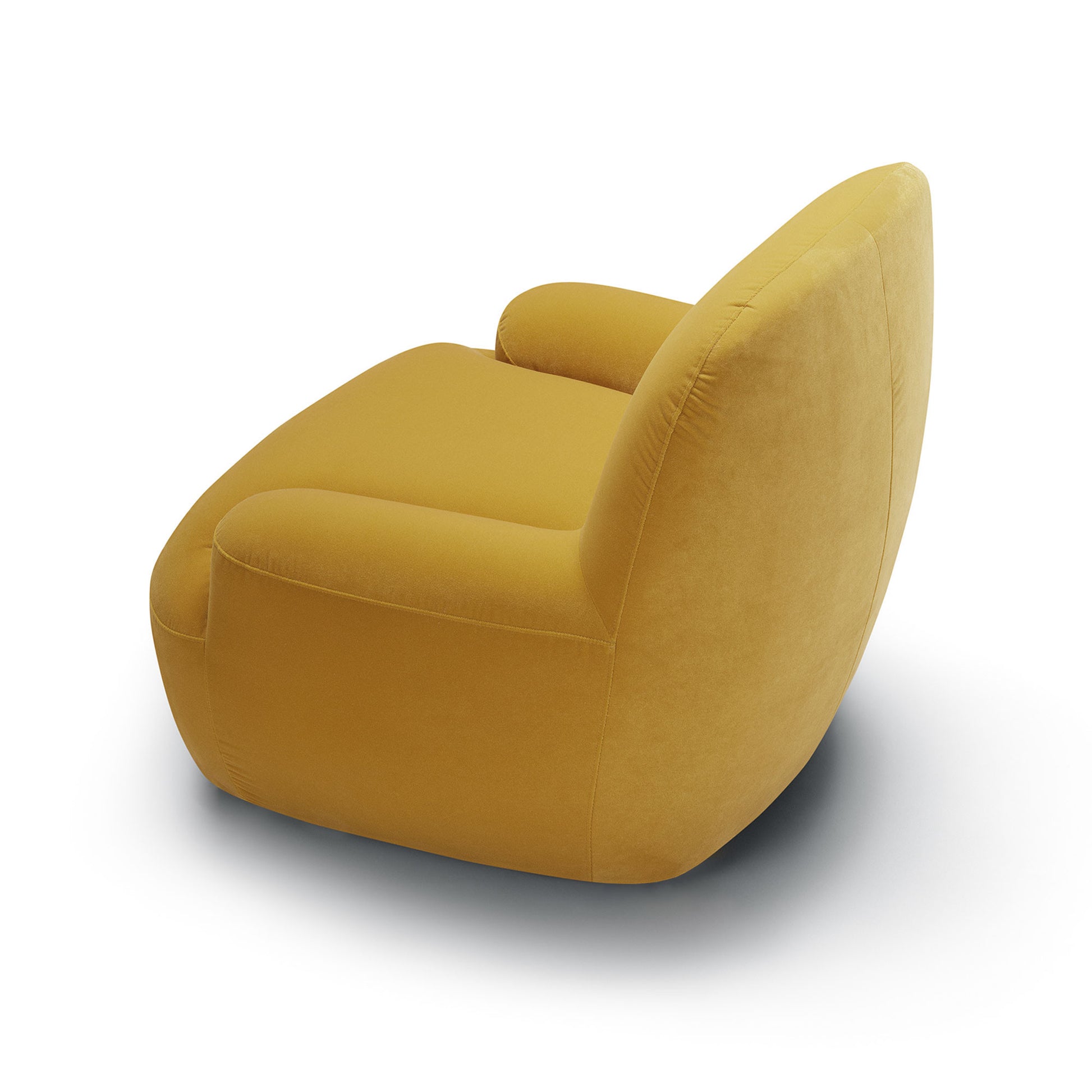 Élégance : Fauteuil Velours Pivotant | LIGNART