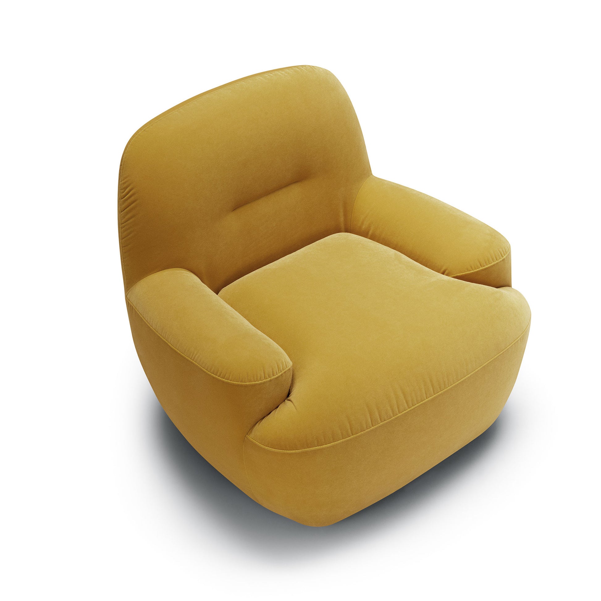Élégance : Fauteuil Velours Pivotant | LIGNART