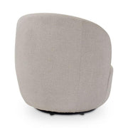 Fauteuil pivotant en tissu chiné Bolton – Natural – Taille standard