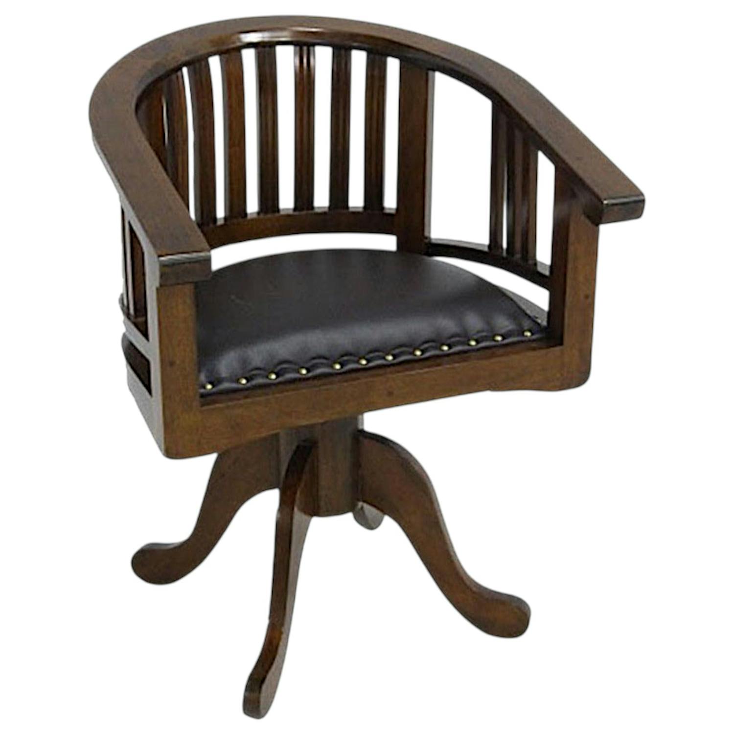 Fauteuil de bureau en bois massif - Style moderne