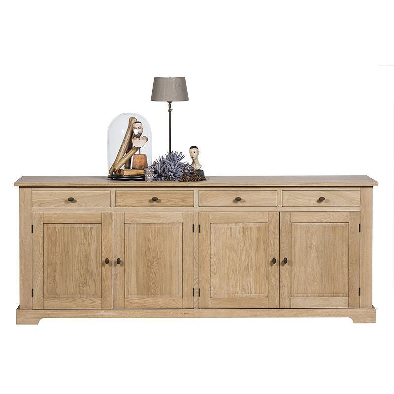 Grand buffet bas en chêne - Style lignart
