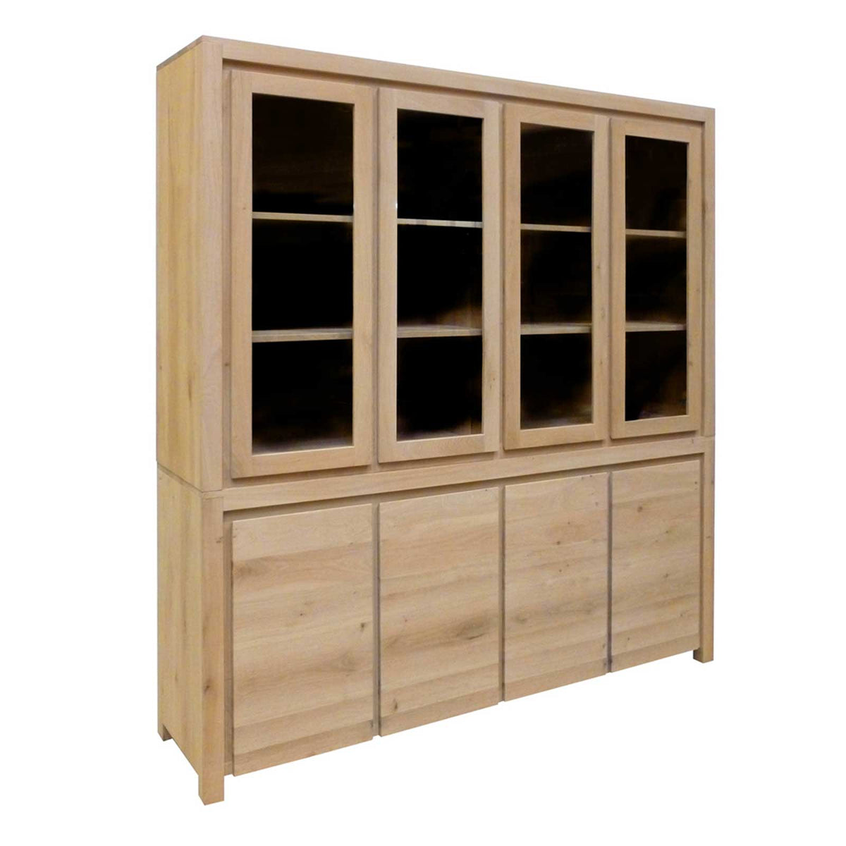 Buffet vaisselier en chêne - Style contemporain