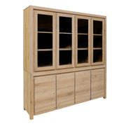 Buffet vaisselier en chêne - Style contemporain