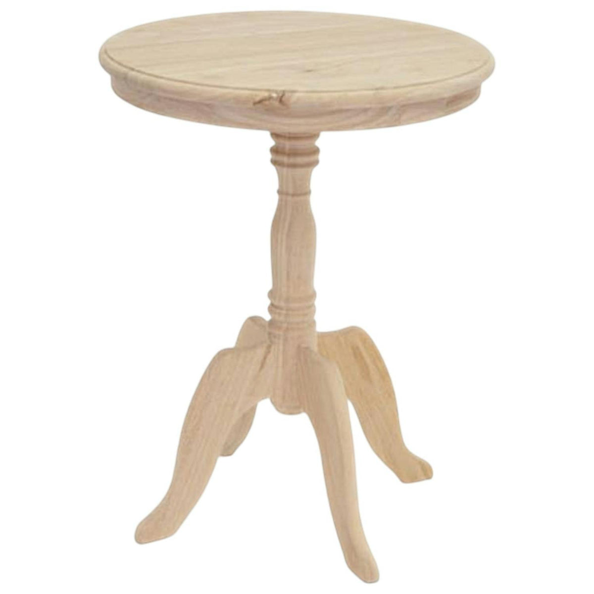 Guéridon galbé hévéa D65cm TRADITION
