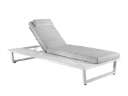 Chaise longue élégante en aluminium - Style chaise longue