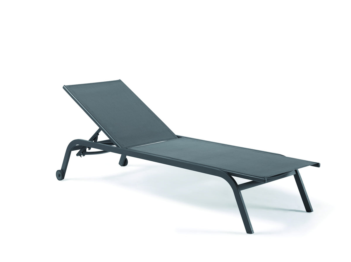 Chaise longue élégante en aluminium - Style chaise longue