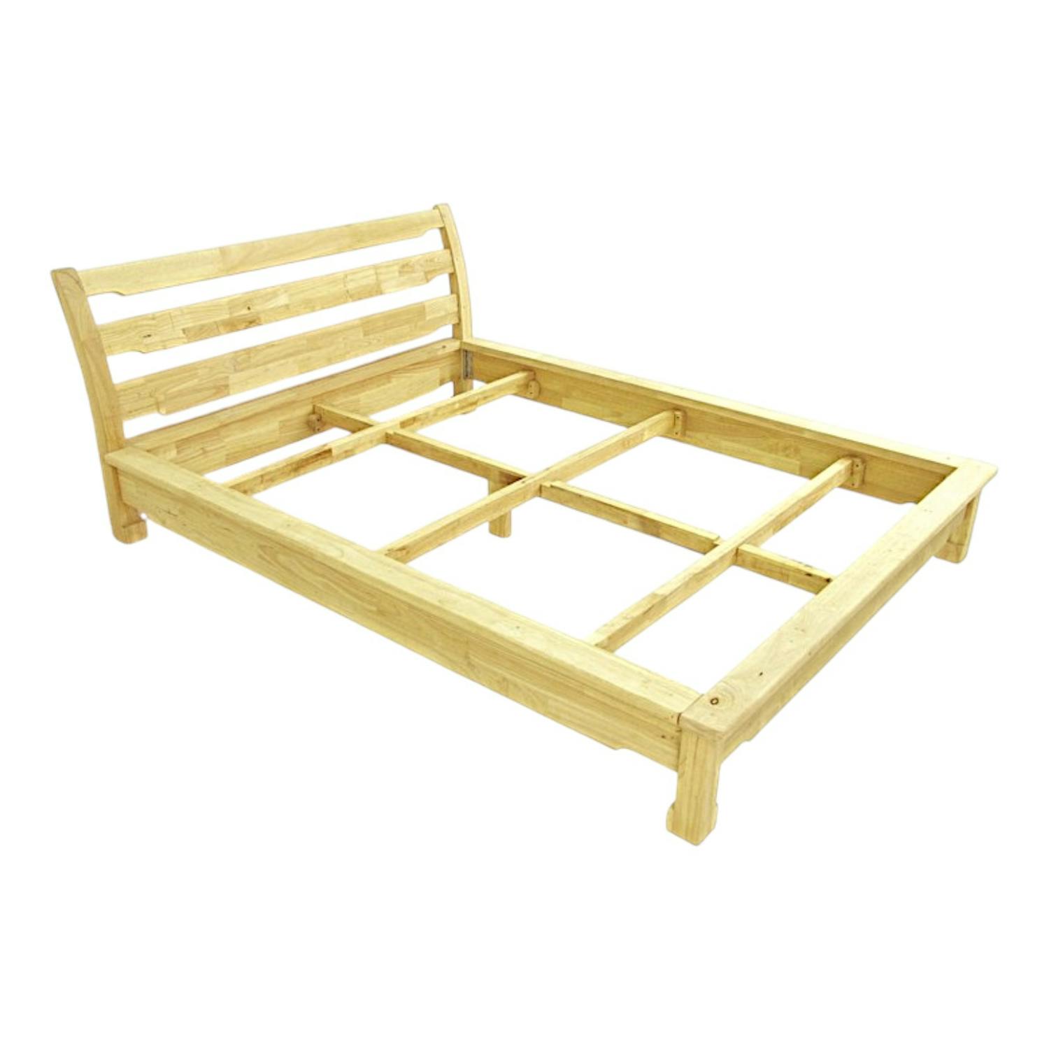 Lit 2 places façon futon Hévéa pour couchage 160x200 224x177x80cm MAORI