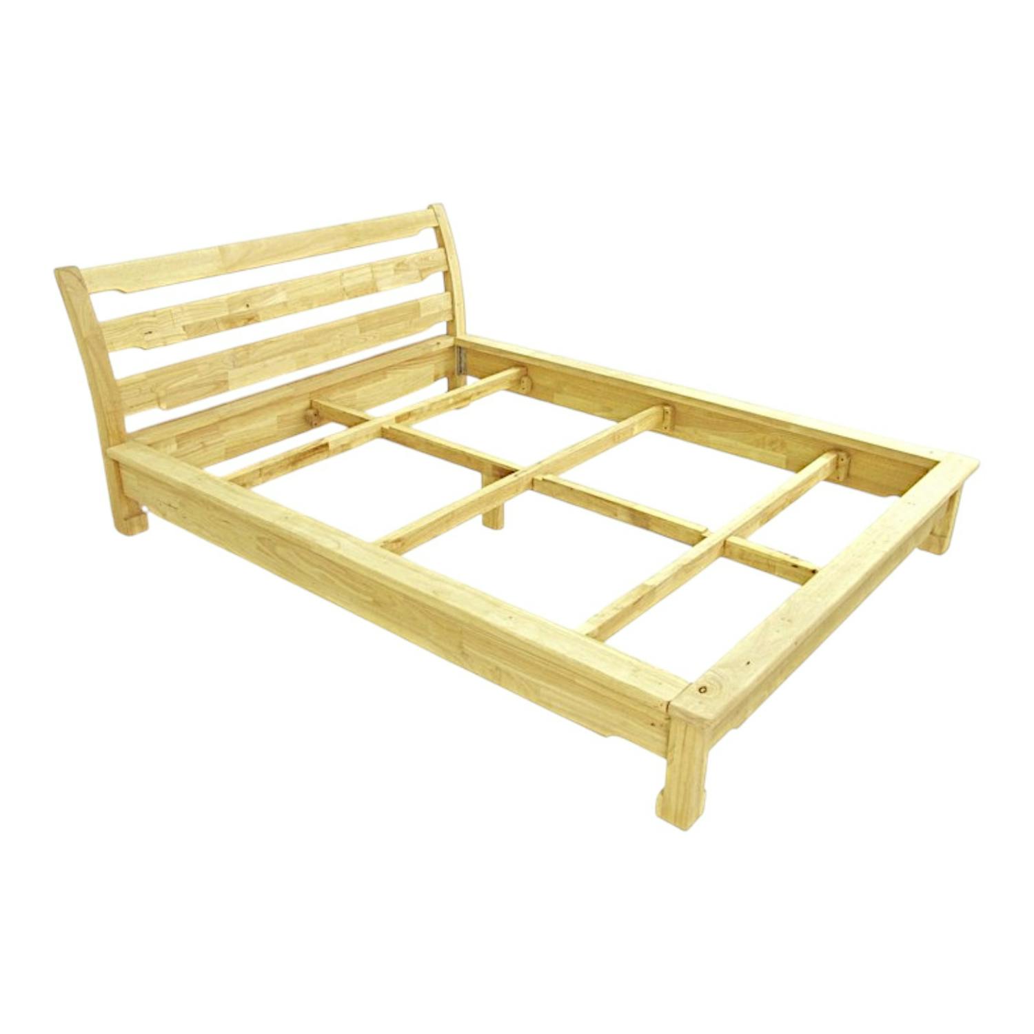 Lit 2 places façon futon Hévéa pour couchage 180x200 224x197x90cm MAORI