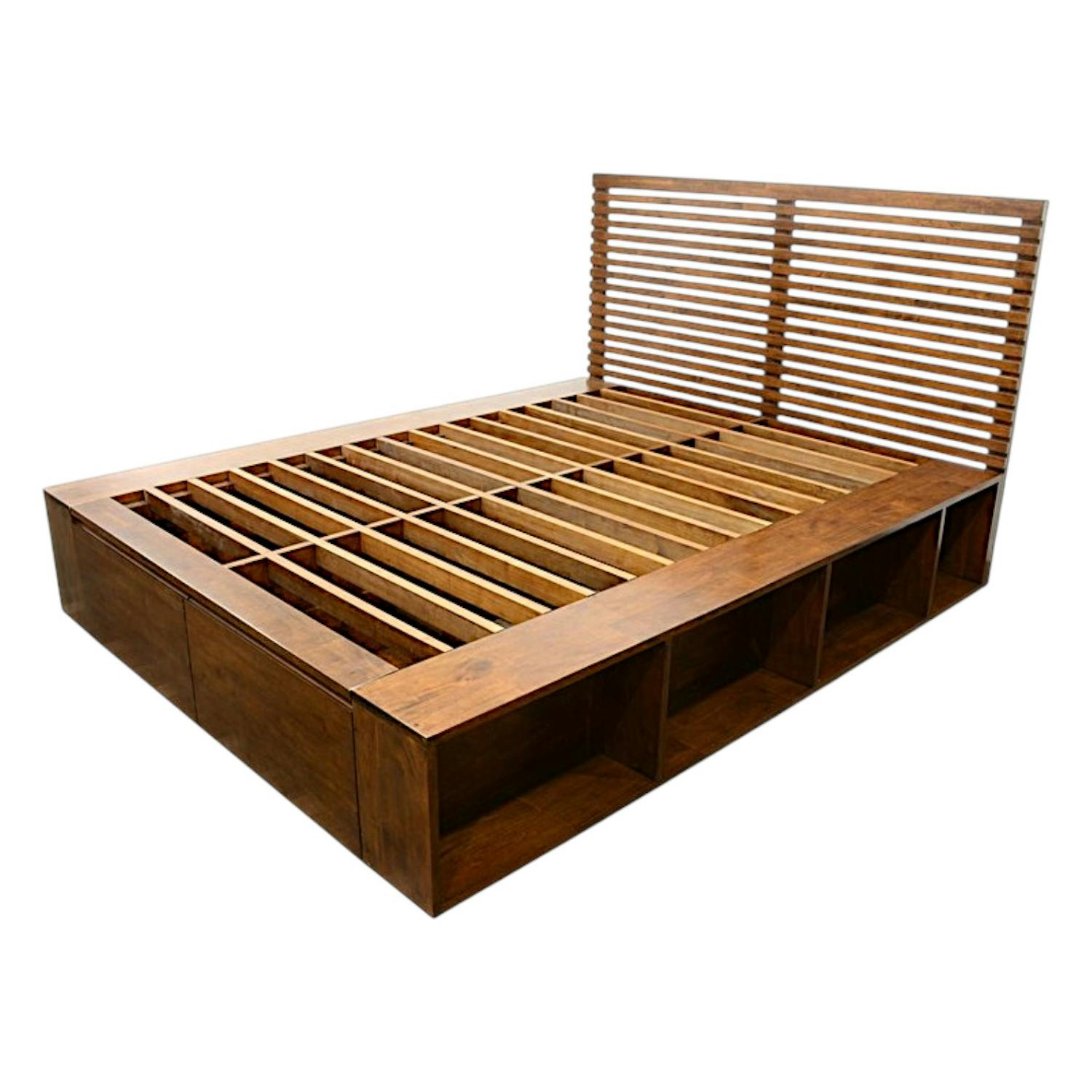 Lit en Bois Massif - Style moderne