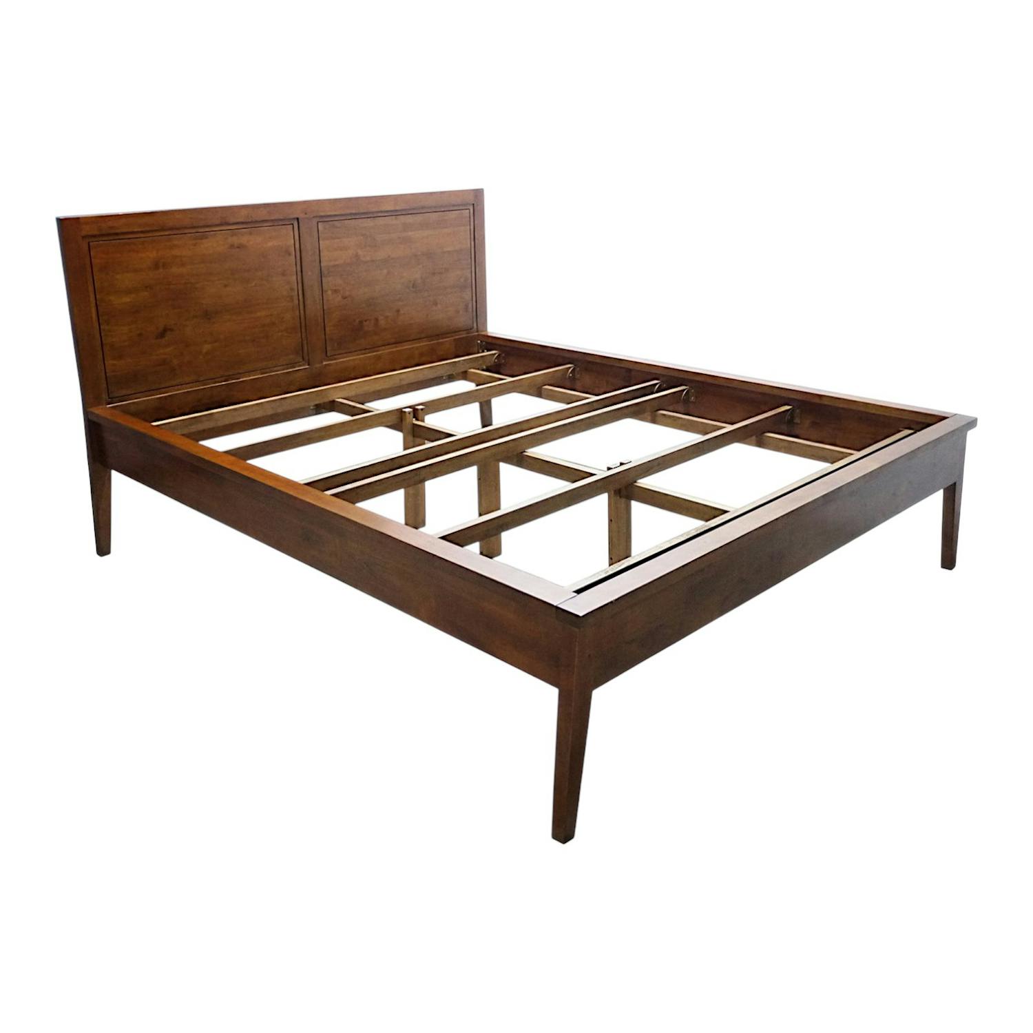 Lit en bois massif - Style Sixties