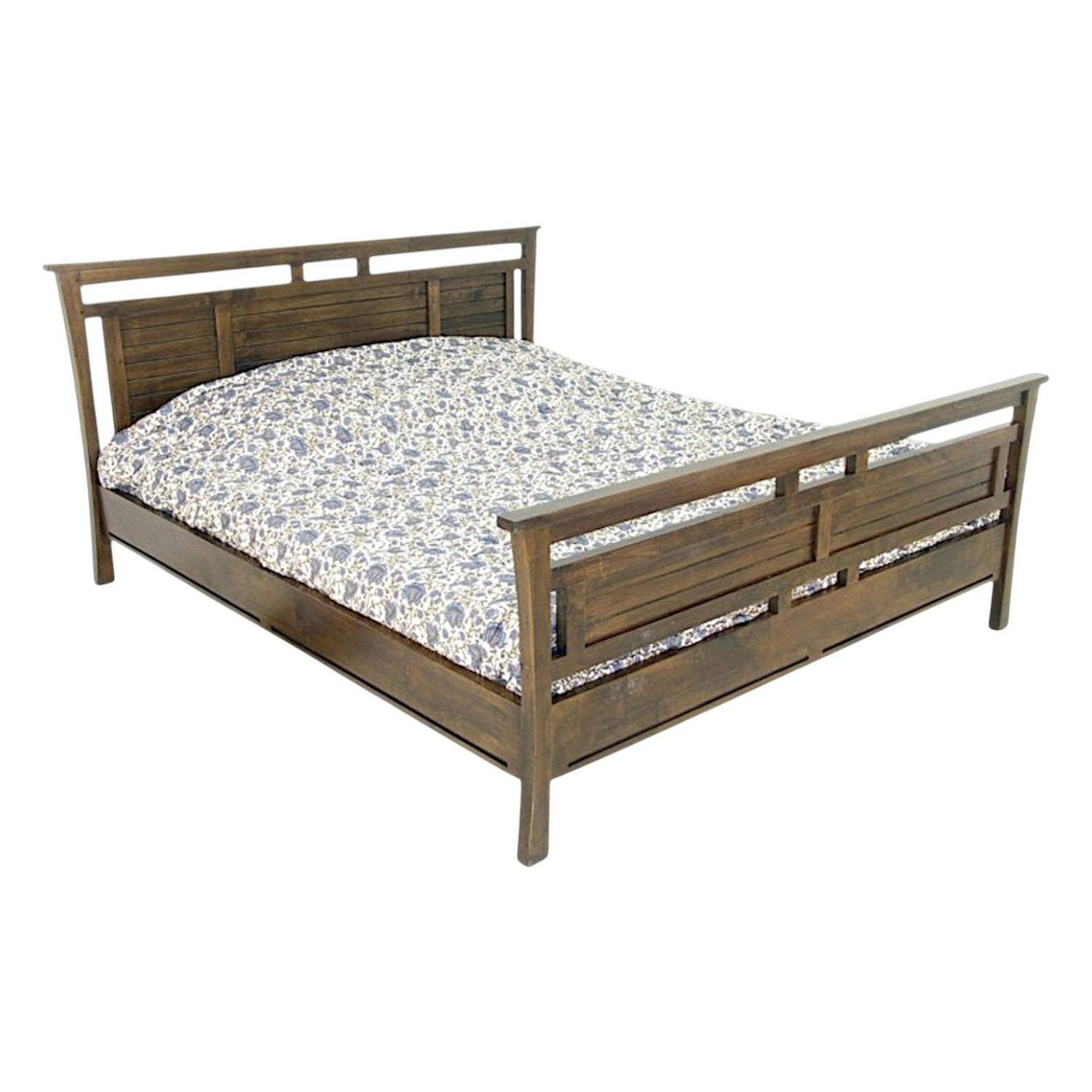 Lit en bois massif - Style colonial