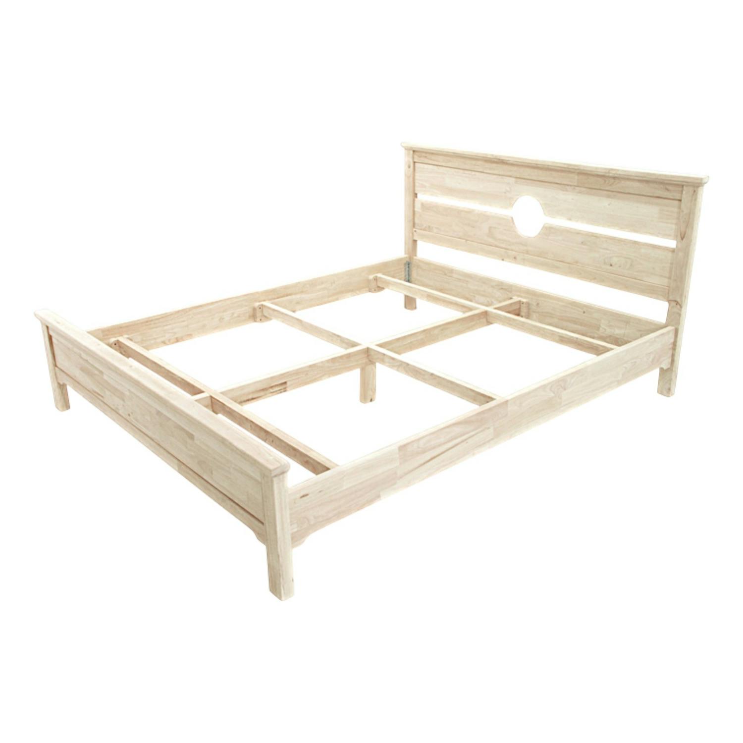 Lit en bois massif - Style moderne