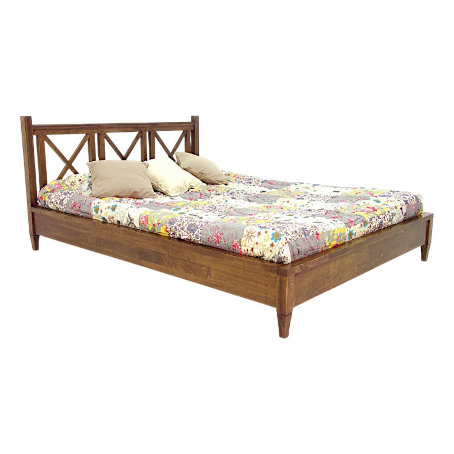 Lit en bois massif - Style moderne