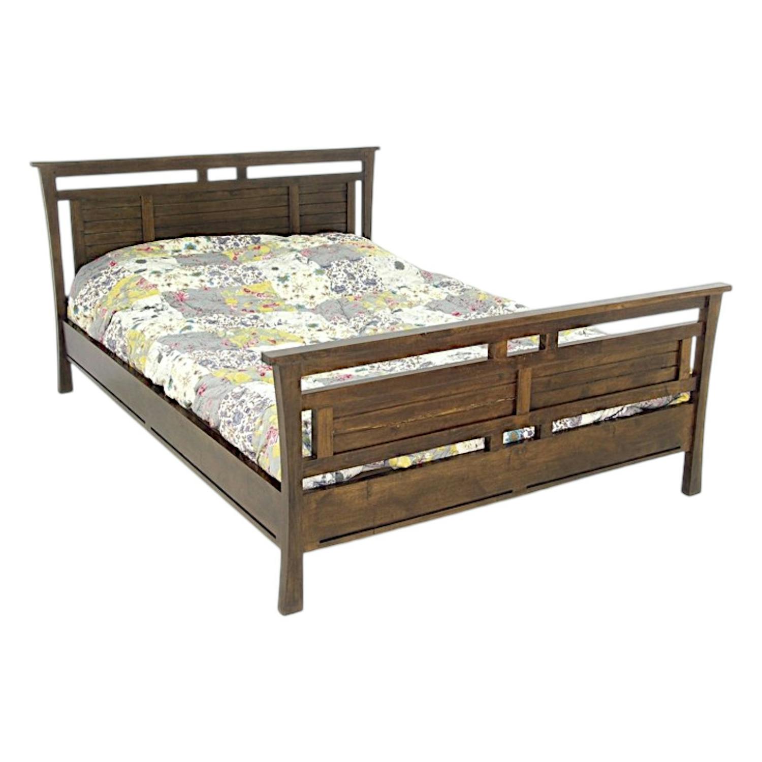 Lit en Bois Massif - Style colonial