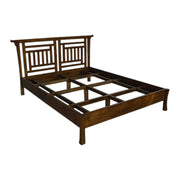Lit 2 Places en Bois Massif - Style colonial