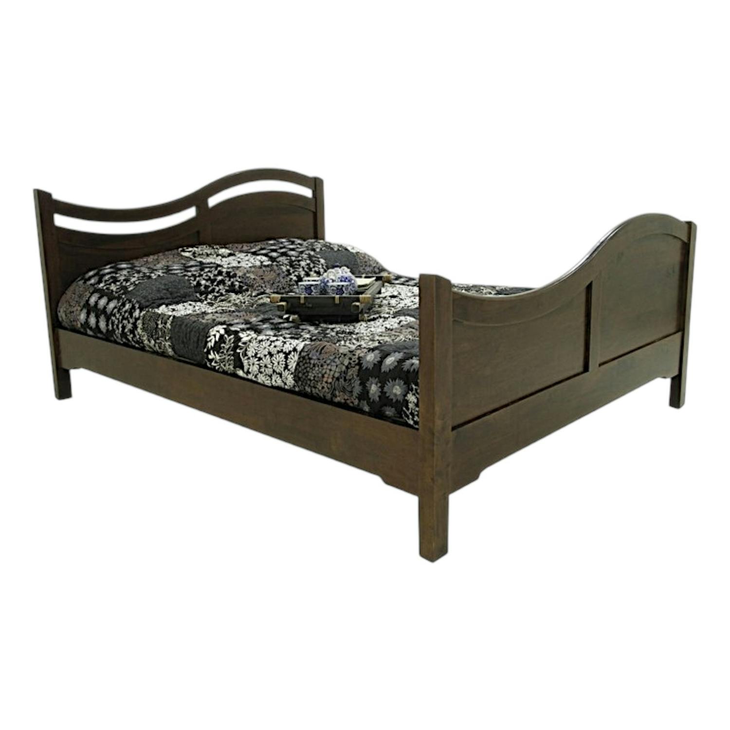 Lit en bois massif - Style asiatique