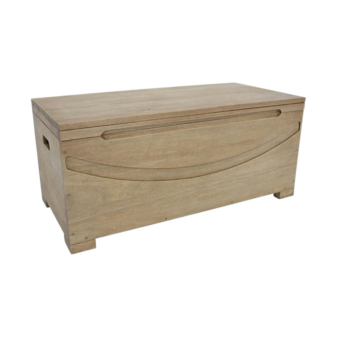 Lot de 2 bancs coffre Hévéa 100x45x45cm NIAGARA