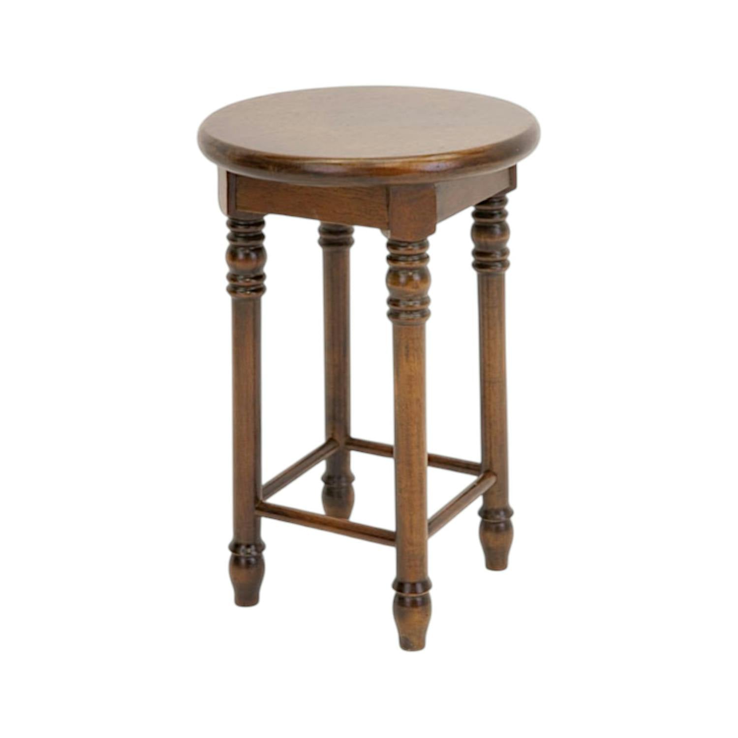 Lot de 2 tabourets bas / Sellettes Hévéa D30x45cm TRADITION