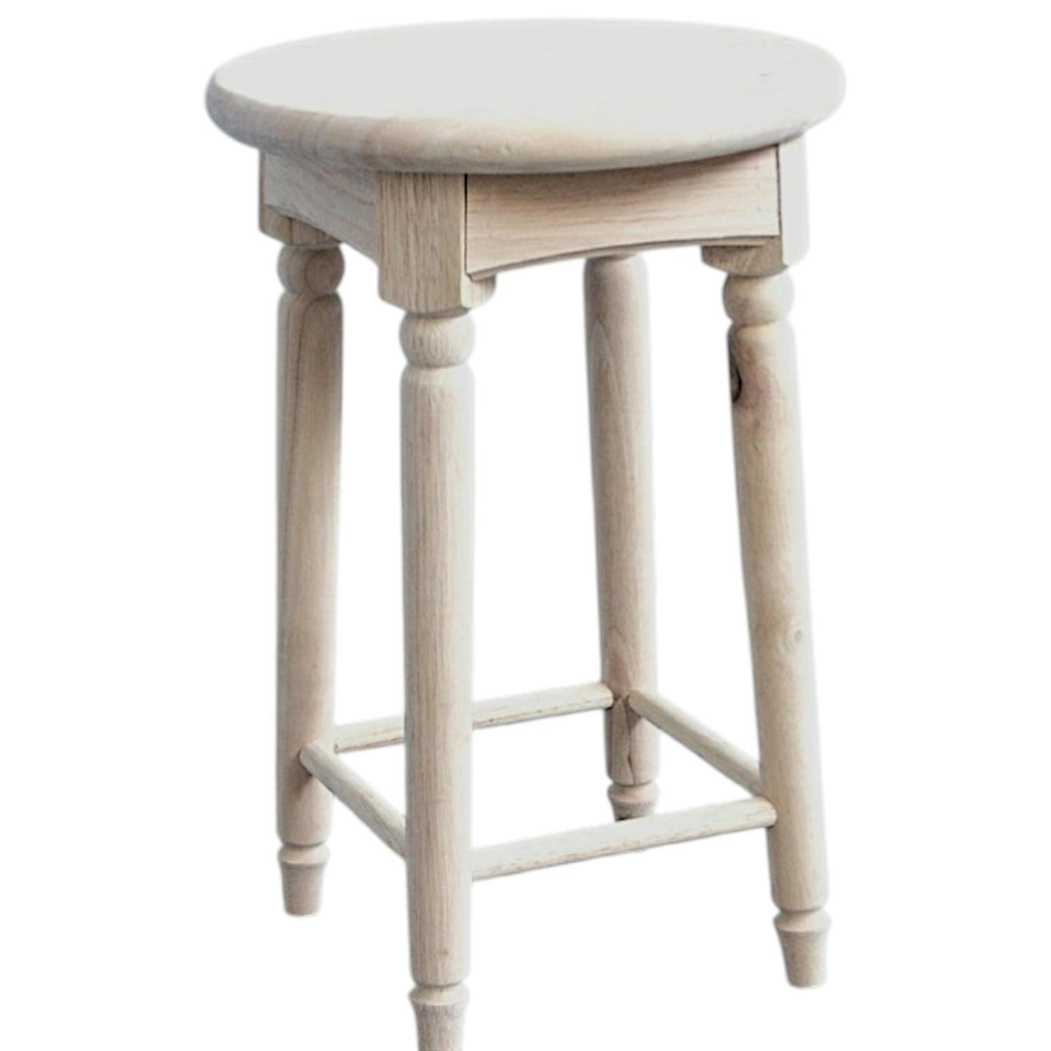 Lot de 2 tabourets bas / Sellettes Hévéa D30x45cm TRADITION