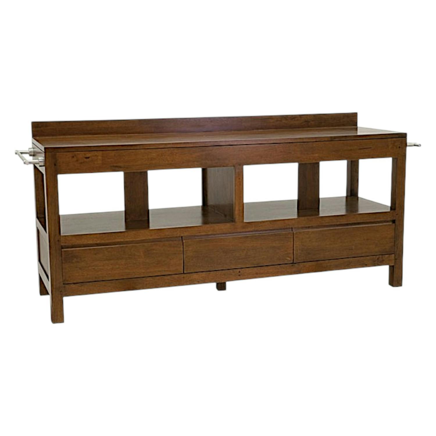 Rangements salle de bain en bois massif - Style moderne